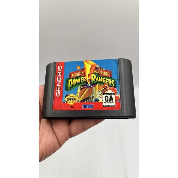 Mighty Morphin Power Rangers (Sega Genesis, 1994) Video Game Cartridge TESTED - Picture 2 of 7